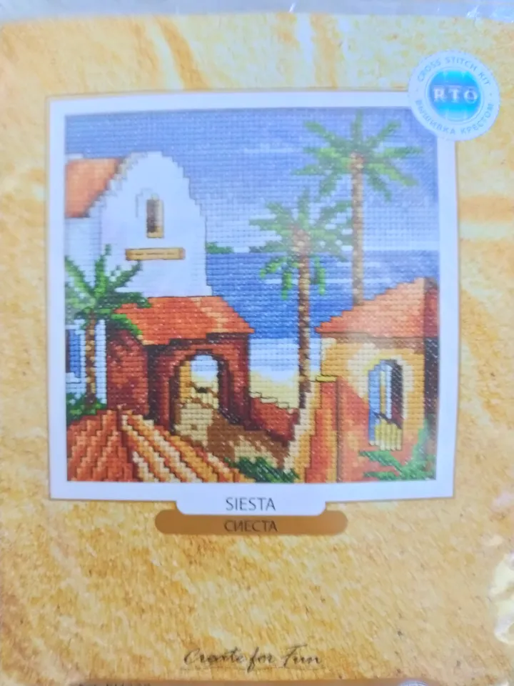 Cross stitch kit seascape