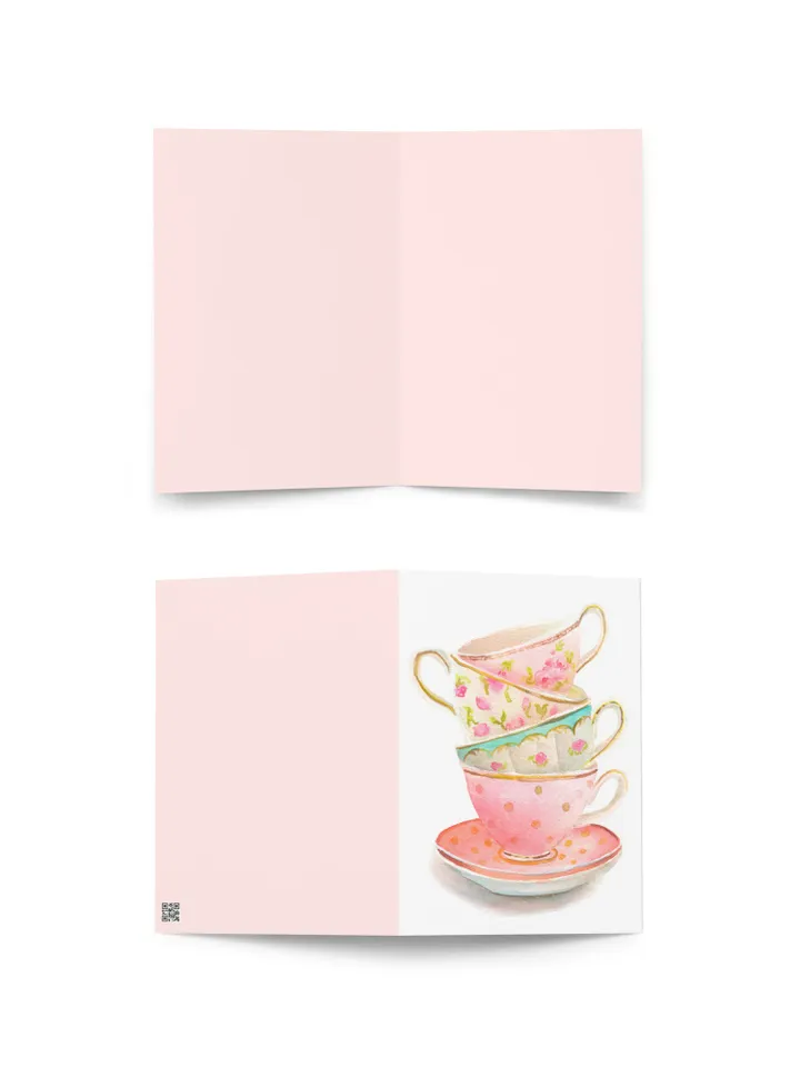 Greeting card Funny Birthday Card Thank You Card ForTea Lovers Tea Cups Thank You Card Nurse Card Gardener Card Flower Card Botanical Cards,
