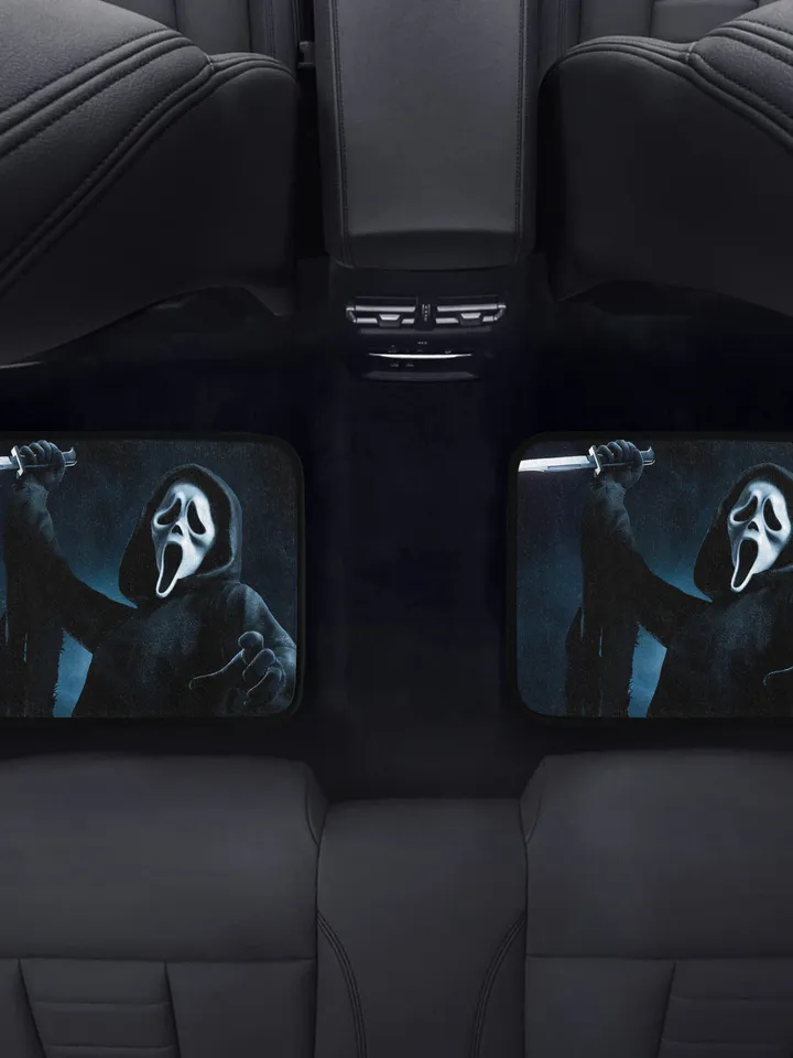 Ghost Face Back Car Floor Mats Set of 2