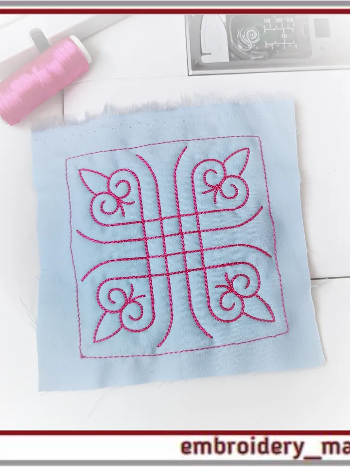 Quilt Block 39 Quilting Machine Embroidery Designs by Embroidery Manavi 05