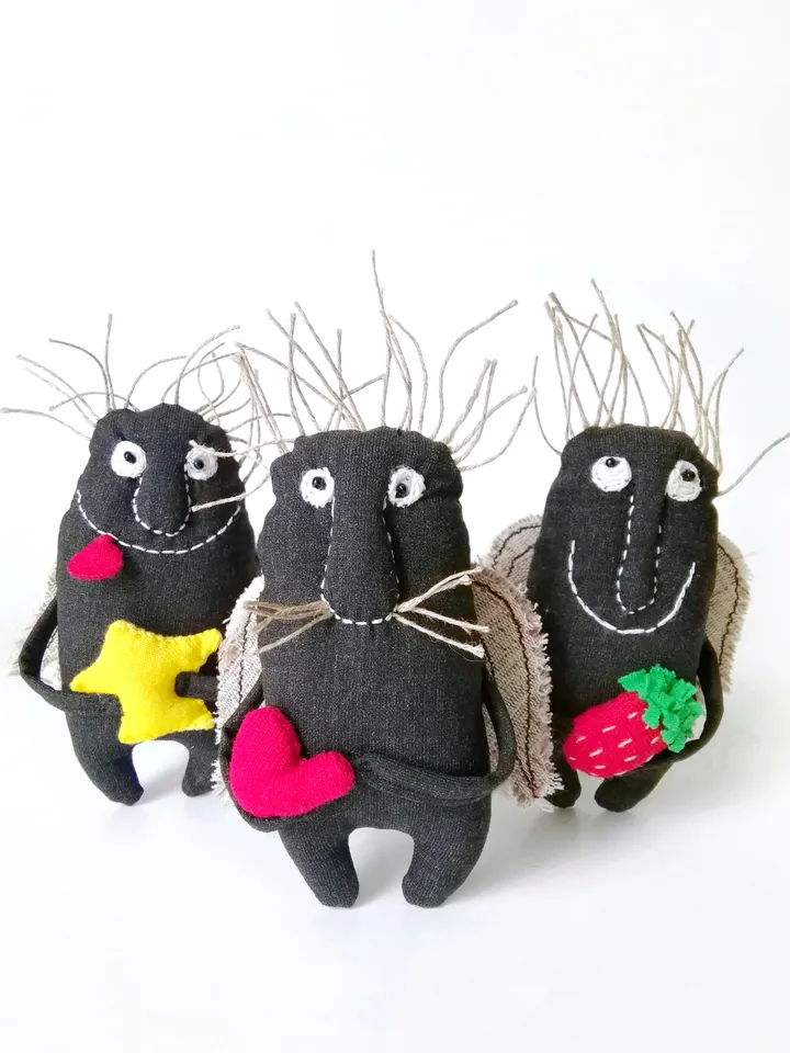 Unique Handmade Textile Art Angels - Charming One-of-a-Kind Creations. Shop our collection of eerie and whimsical Dolls. FREE SHIPPING!