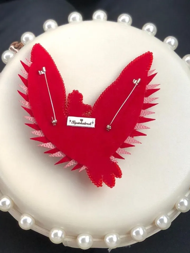 Phoenix bird brooch/symbol brooch/symbol jewelry/handmade brooch/handmade jewelry/phoenix/idea for gift