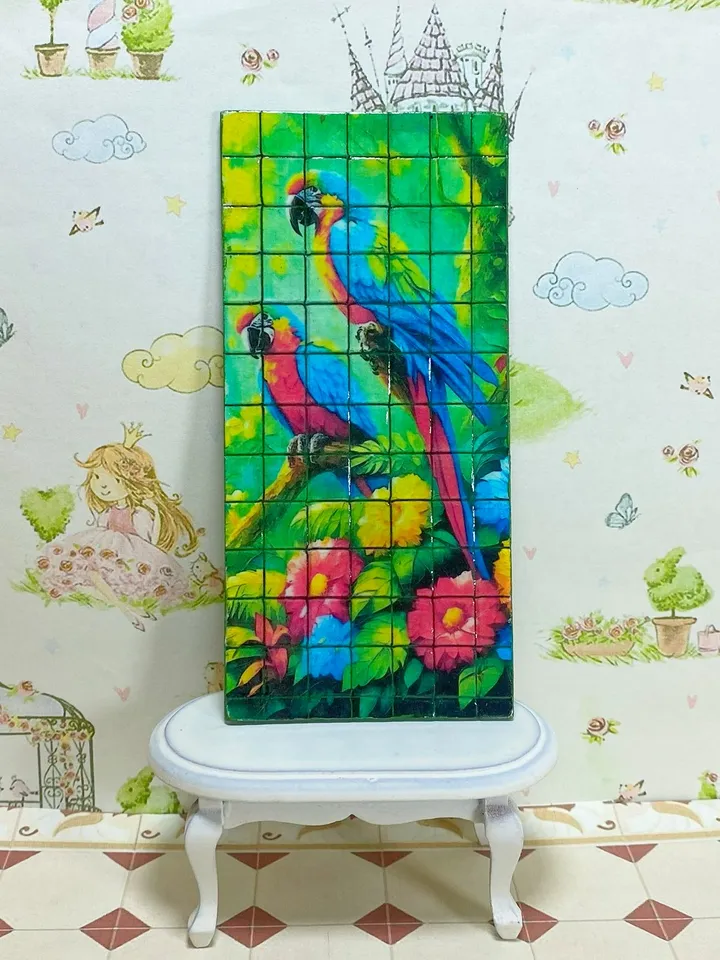 Bright panel. Panel for a dollhouse. 1:12. Handmade.