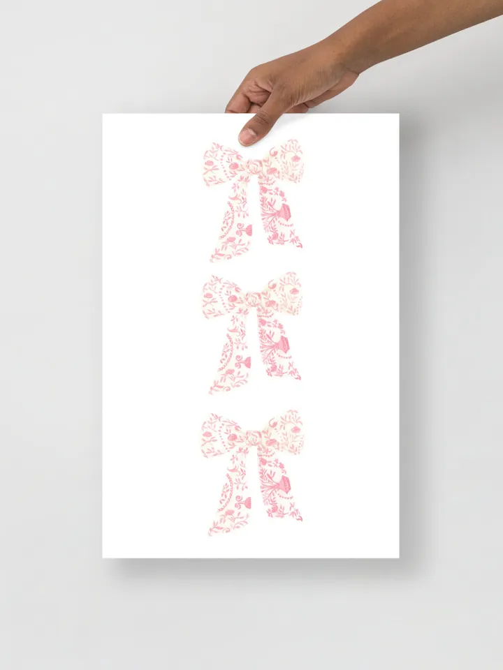 Pink Bow Watercolor Painting, Light Soft Pastel, Nursery Decor, Little Girl Nursery, Blush Pink Gallery, Kids Print, Bow Art,Gift For Girl