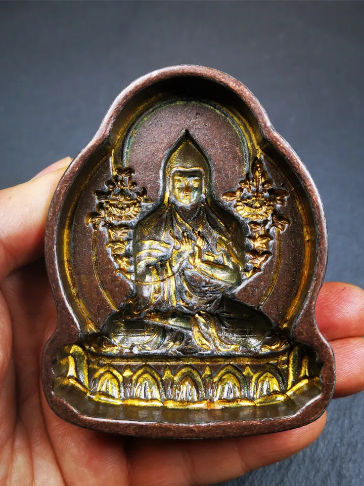 Gandhanra Tibetan Buddha Statue Tsa Tsa Mold,Je Tsongkhapa,Copper Mould For Making Clay Buddha Statue,Tsha Tsha