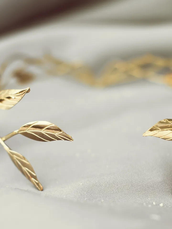 Bridal headpiece tiara elvish wedding Elf Leaf Crown Elven Queen's diadem Artanis