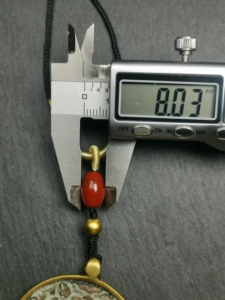 Gandhanra Vintage Tibetan Buddhist Calendar Amulet Sipaho Badge - Lima Brass Melong Mirror Protective Charm Feng Shui Pendant,44mm
