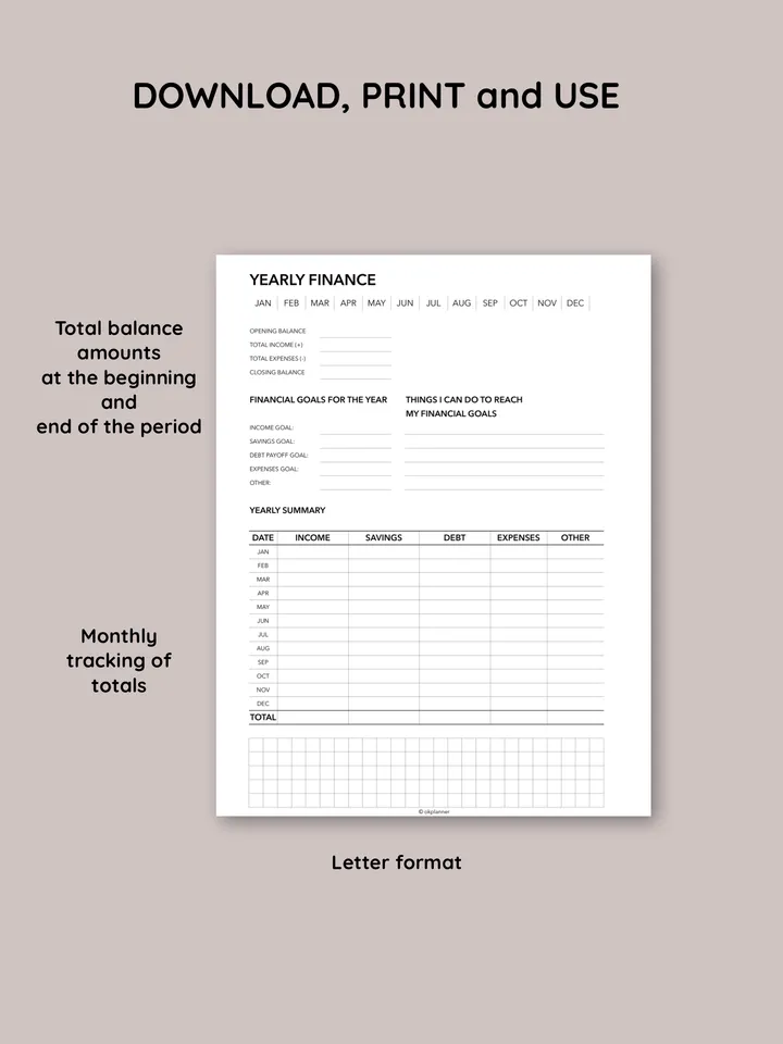 Personal Financial planner with expenses tracker for busy women. Printable Budget planner book. Family finance planning. Cost-of-living crisis printables.