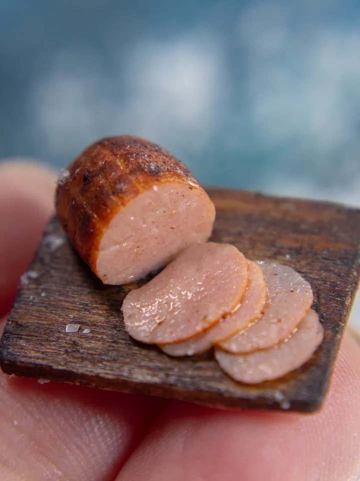 TUTORIAL Miniature polymer clay ham cane
