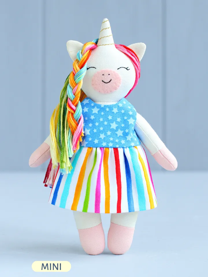 PDF Mini Unicorn Stuffed Animal Sewing Pattern