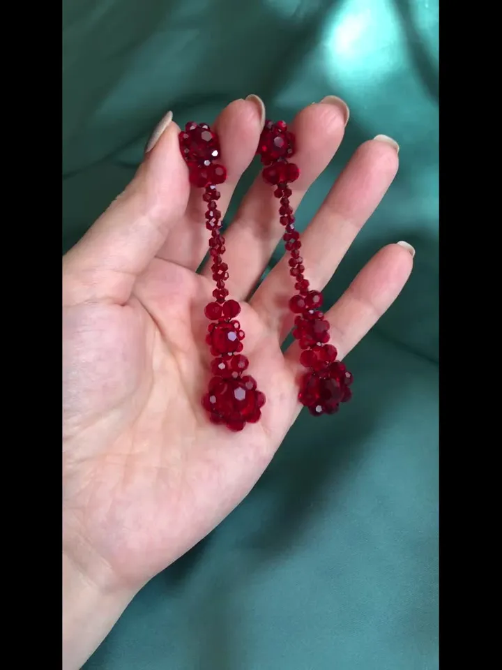 Floral cut Teardrop Earrings