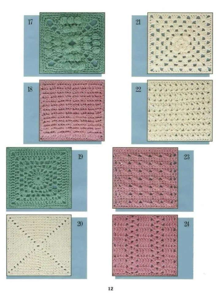Blanket crochet, afghan crochet, granny squares crochet blanket, vintage blanket pattern pdf