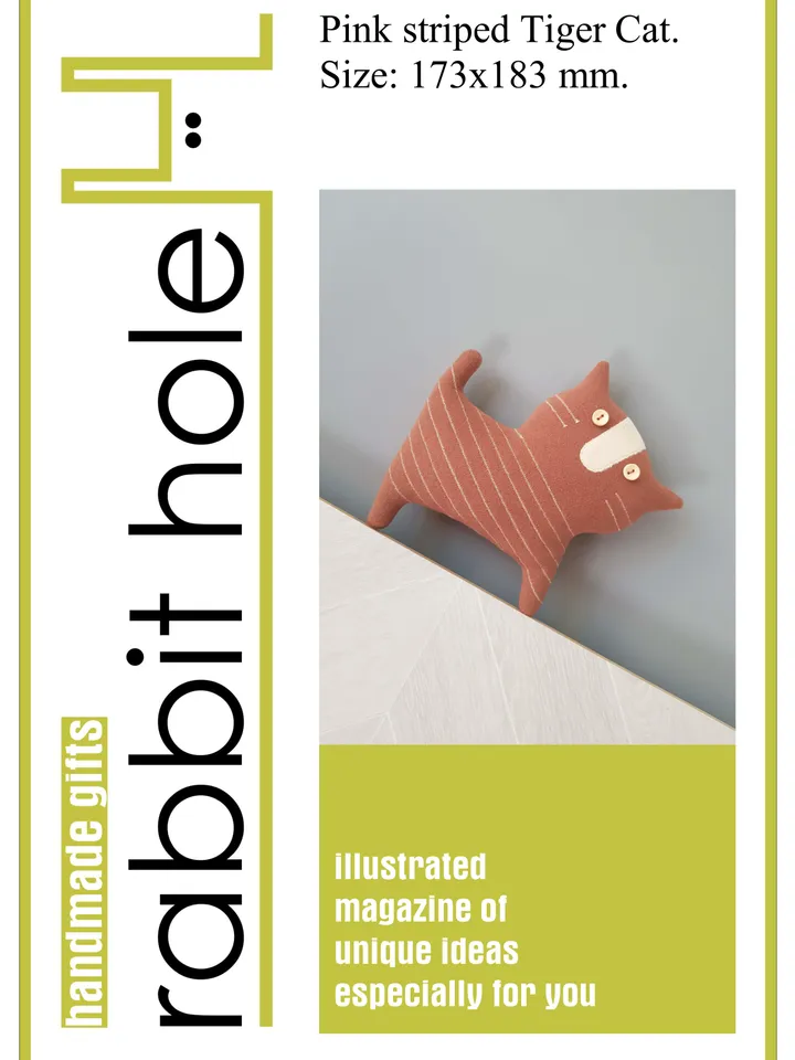 Cat Sewing pattern PDF, digital tutorial in english, diy stuffed animal