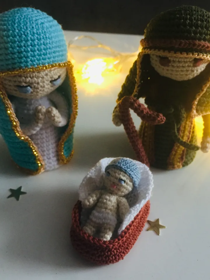Crochet Pattern Christmas Nativity 3pcs