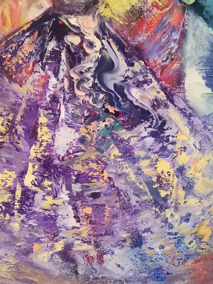 Oil Painting Loving Dance Woman Men Love Light Art Original Artist Svinar Oksana