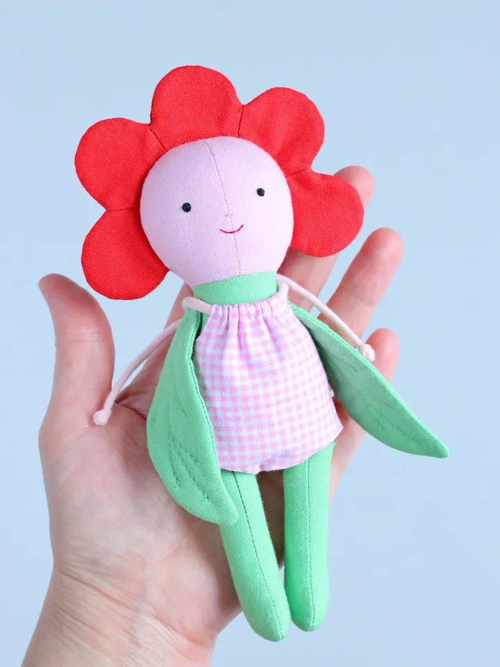 PDF Mini Flower Doll (Valentine's Day Collection) Sewing Pattern
