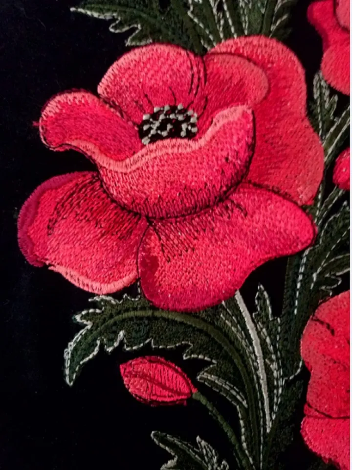 Poppies 8x10 Machine Embroidery Design DIGITAL EMBROIDERY
