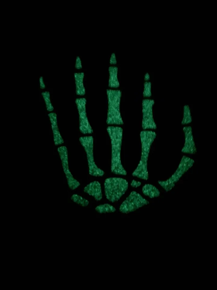 Halloween skeleton gloves for kids, Skeleton costume, Glow in de dark, Teenager finger gloves