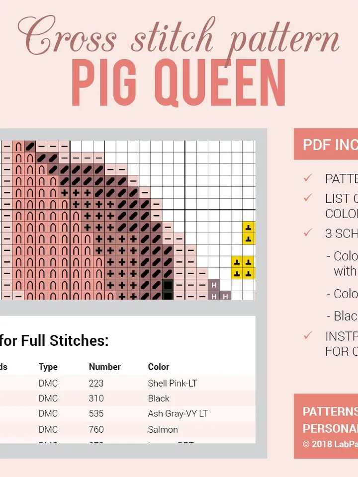 Polygonal Cat Cross stitch pattern | Embroidery Pattern | Instant Download | Embroidery Designs