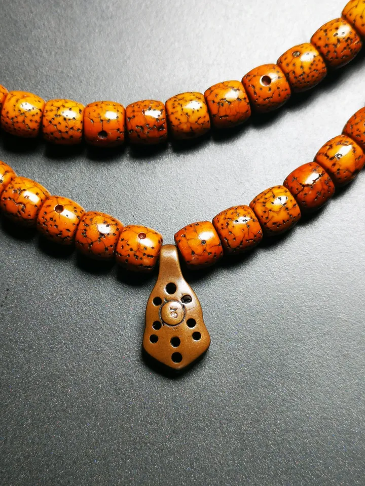 Gandhanra Handmade Buddhist Mala Counter Clip,Bum Counter Clip for Prayer Beads,Mantra Dot Shape,Mala Accessories