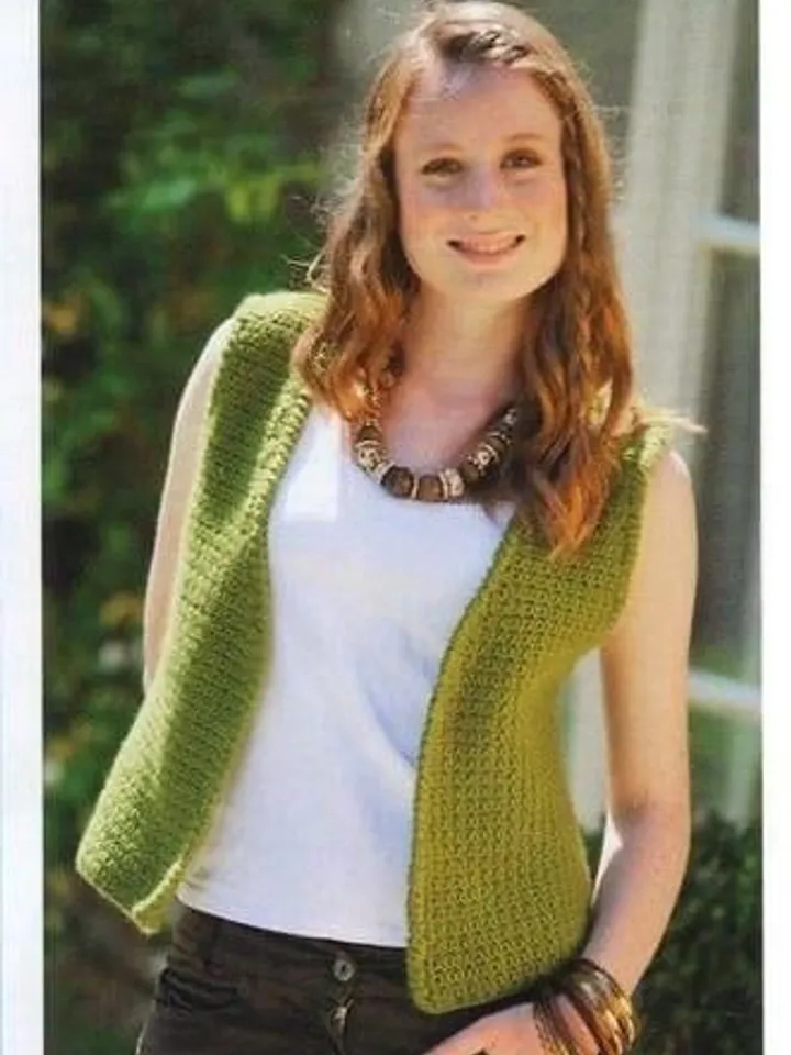 Waistcoat crochet pattern, vest crochet women, crochet pattern women pdf