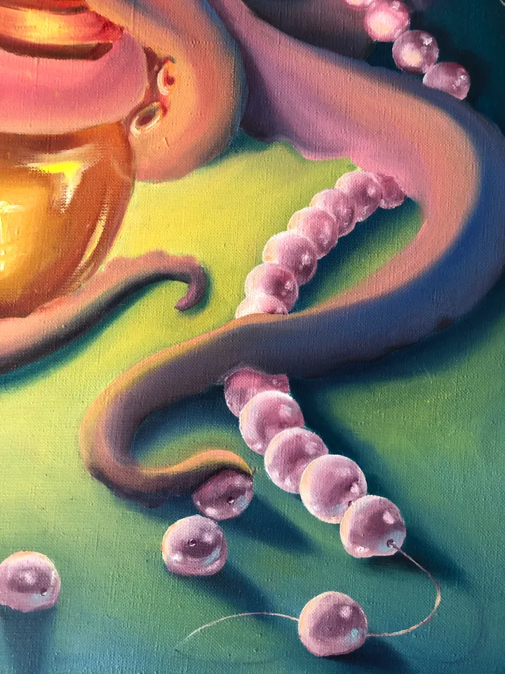 Octopus Painting Surrealism Original Art