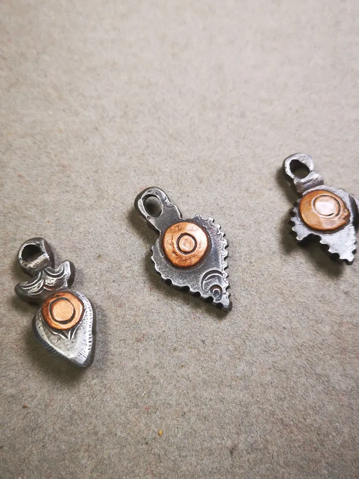 Gandhanra Handmade Tibetan Mala Counter Pendant, Prayer Beads Accessories,Made of Cold Iron