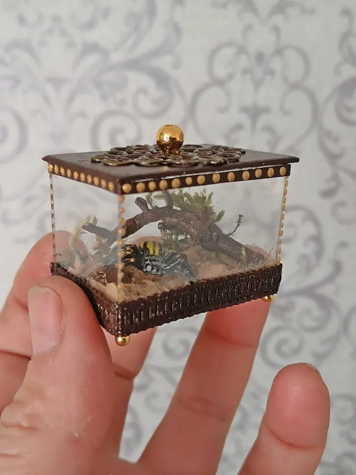Terrarium. Spider cage. Puppet miniature.1:12 scale.
