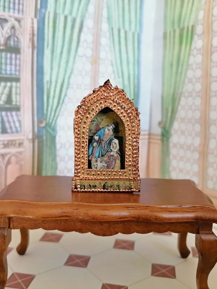 Nativity scene. Christmas miniature. Dollhouse miniature. 1:12.Dollhouse miniature. handmade. Christmas. Gift for Christmas.