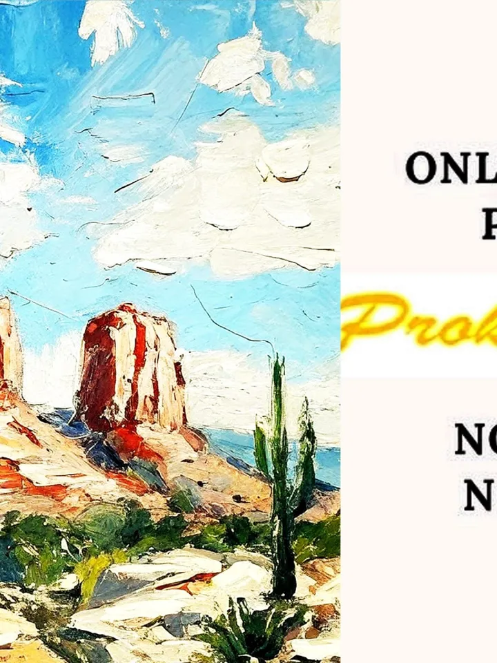 Sedona Painting Original Art Arizona Landscape Impasto Oil Painting Landscape Small Artwork Art Gift by ArtProkopaloSv