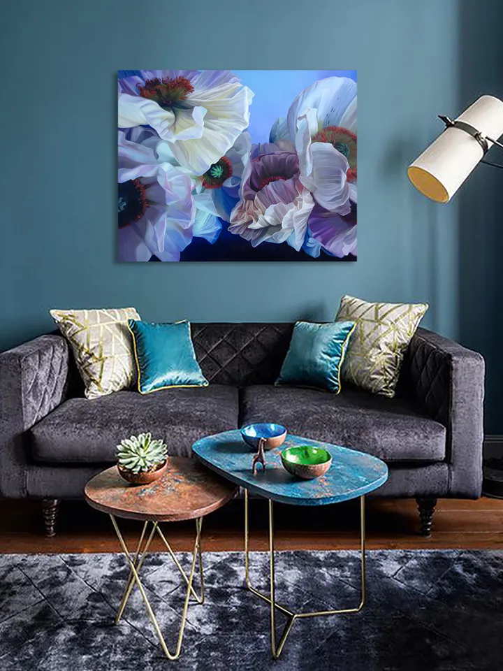 Purple extravaganza oil painting Poppies