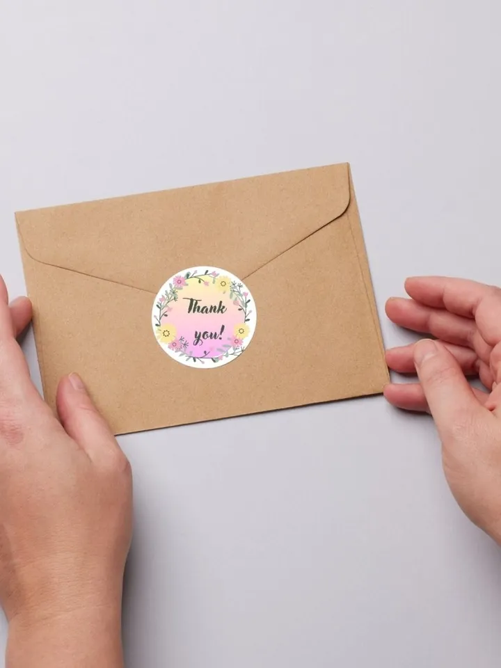 Self-printing template "Thank you"
