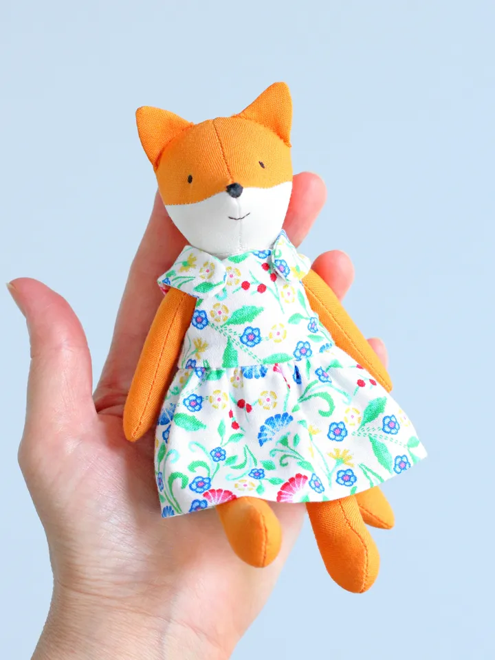PDF Mini Fox Stuffed Animal Sewing Pattern
