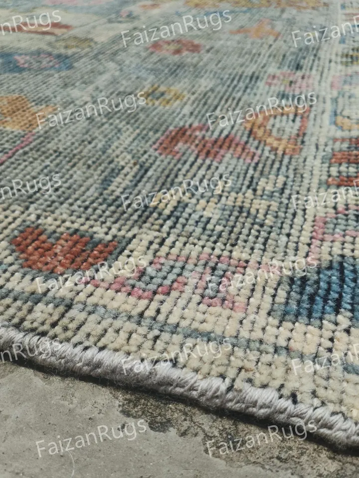 10X14 Gray Oushak rug muted multi size 8x10/9x12/10x14 Hand-knotted Vintage Oushak Wool Area Rug for Living Room, Dining room. oushak rug