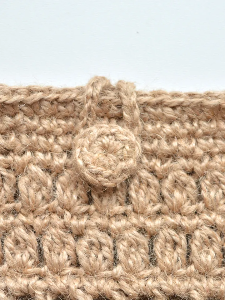 Jute bag crochet pattern, mini bag pattern, Boho bag, phone bag, Crossbody purse, crochet purse, phone pouch