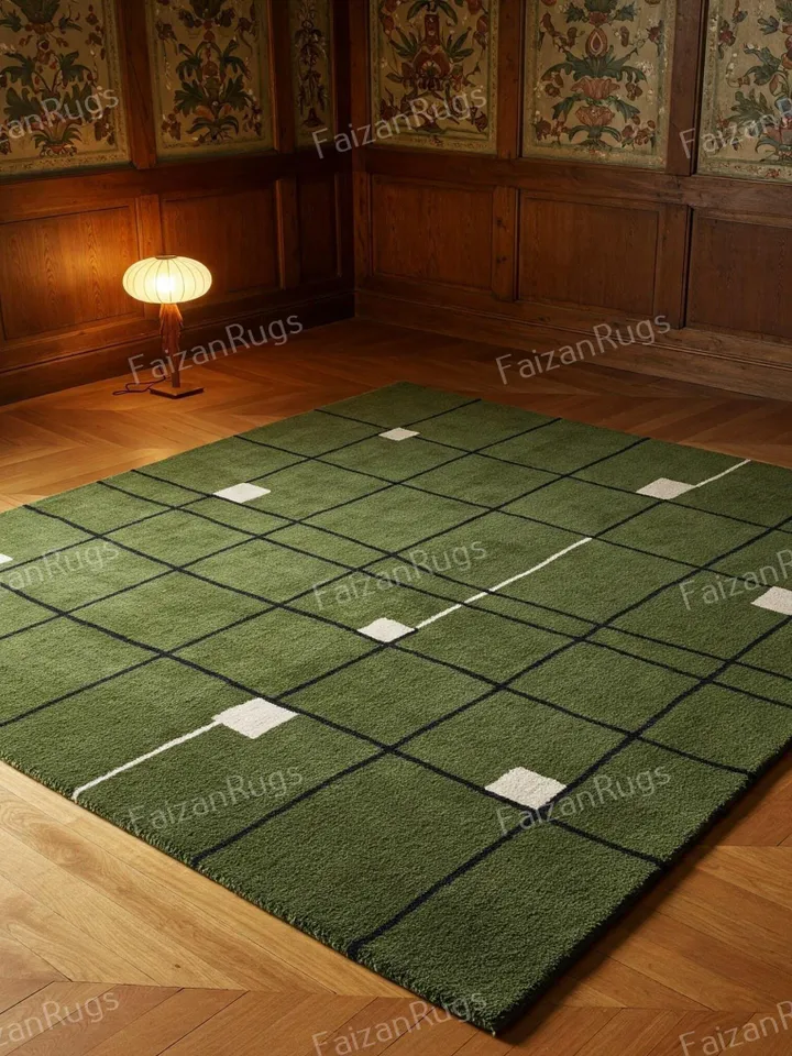 Green area rug,8x10 area rug,Rugs for living room,Handmade,Area rug,home deco,Bedroom rug,Living room rug,Kids rug,Custom rug.