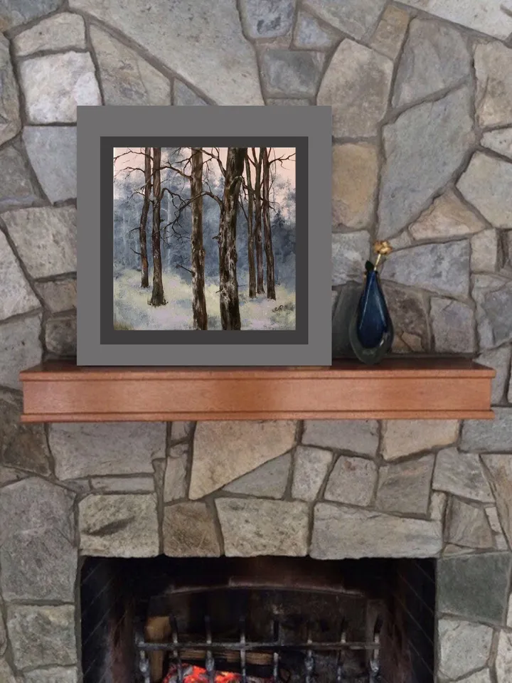 Forest Oil Painting Trees Original Oil Wall Art