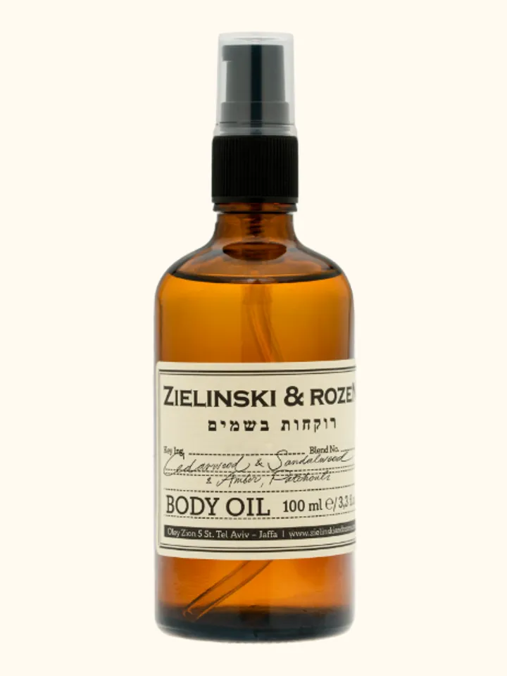 Body oil Cedar, Sandalwood, Amber, Patchouli (100ml/3.38oz) Original Israel