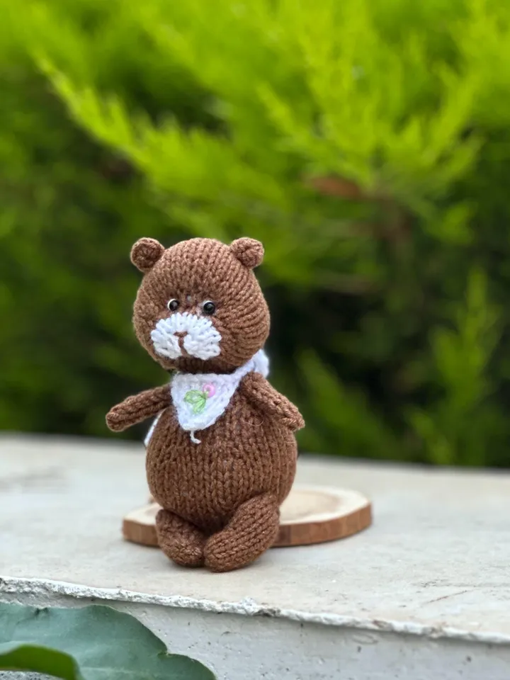PDF Bear Knitting Pattern, Knitted Toy Tutorial, Knitted Animal Pattern Teddy