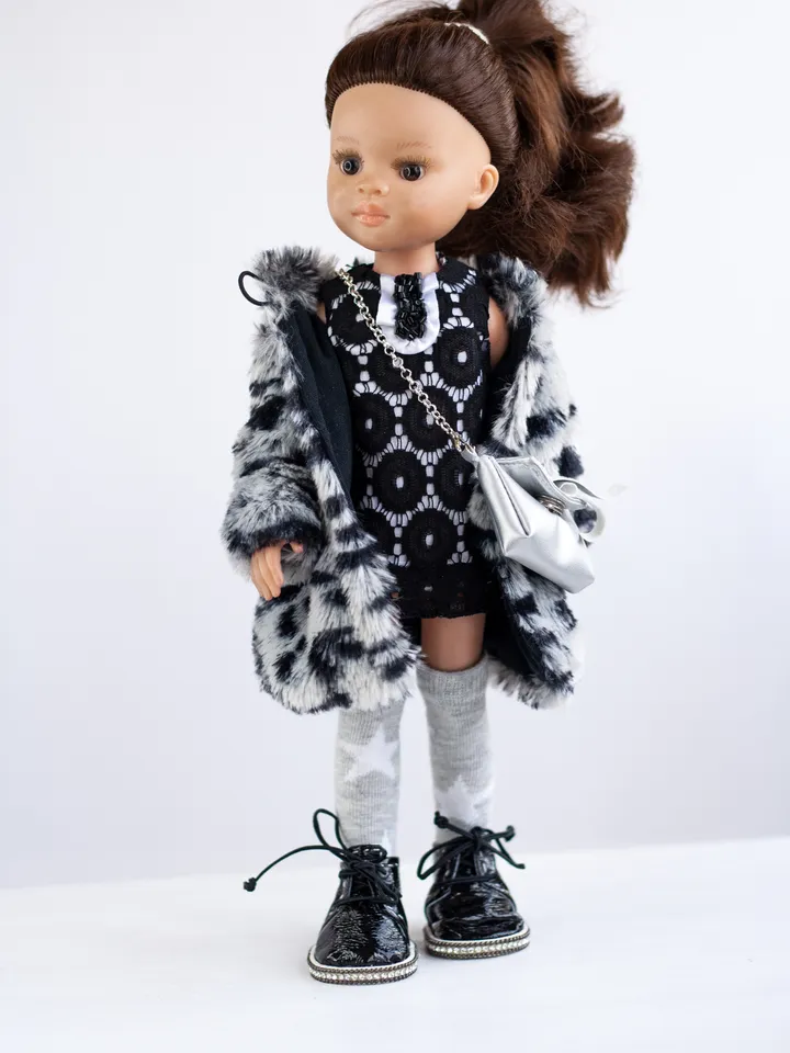 Little Darling Dianna Effner set of clothes, 13 inch doll dress, coat, shoes, underwear, bag, Paola Reina clothes, Dolls