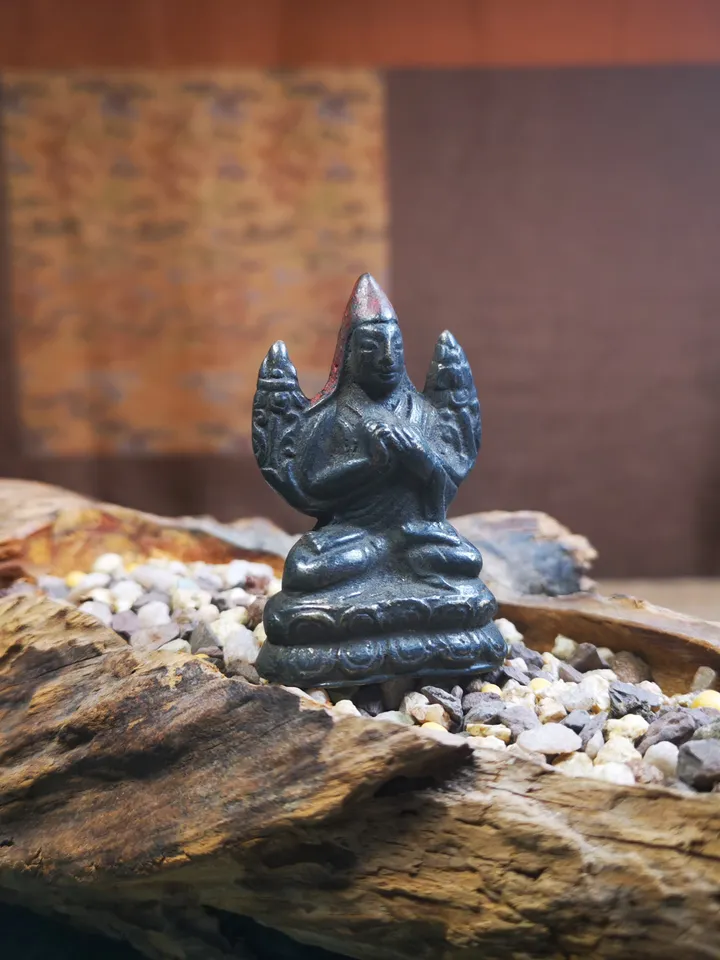 Gandhanra Antique Tibetan Buddhist Statue Je Tsongkhapa,Je Rinpoche,Lobsang Zhaba