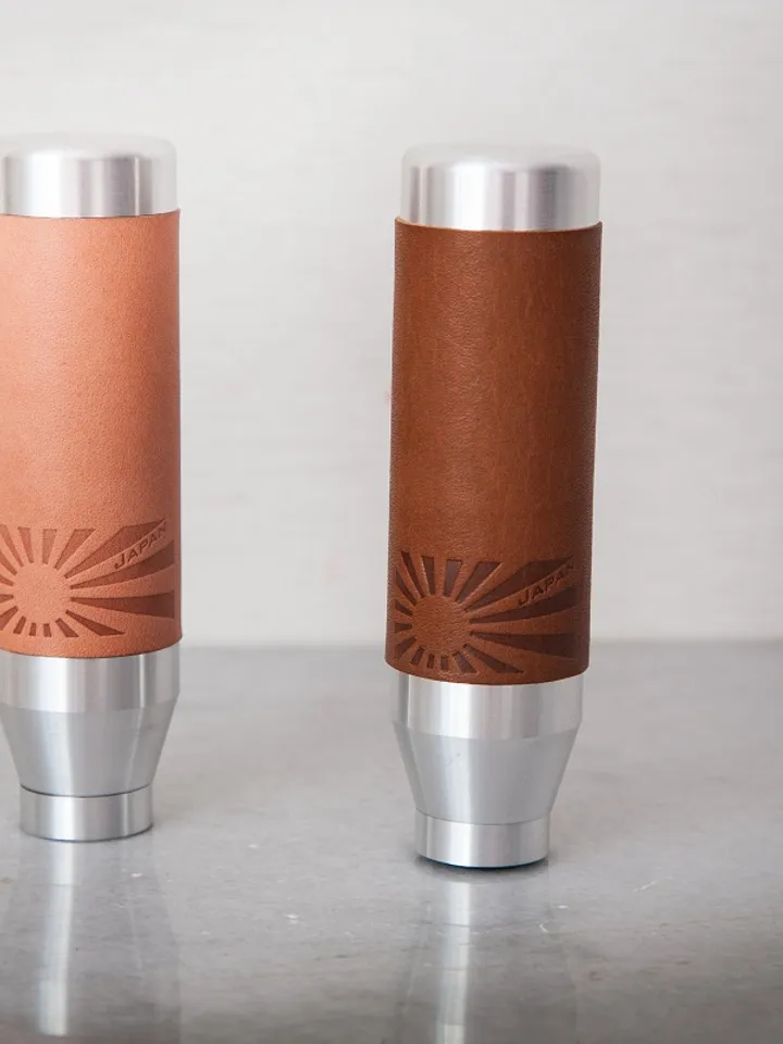 Custom made leather shift knob for manual honda acura toyota cars