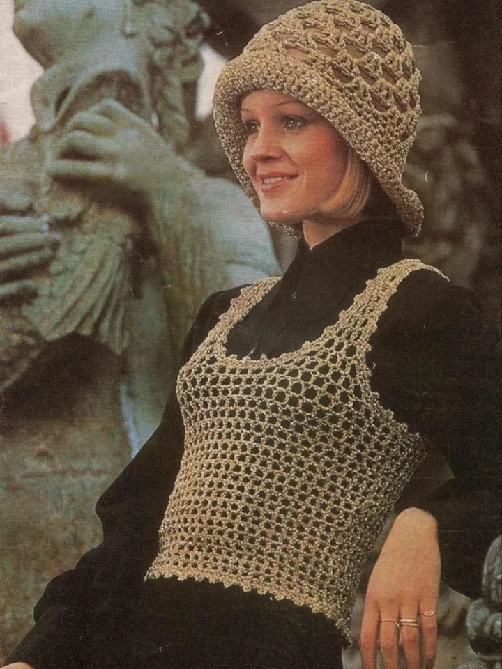 Top mesh crochet pattern , vest crochet pattern, easy top pattern, summer mesh vest pattern crochet pdf