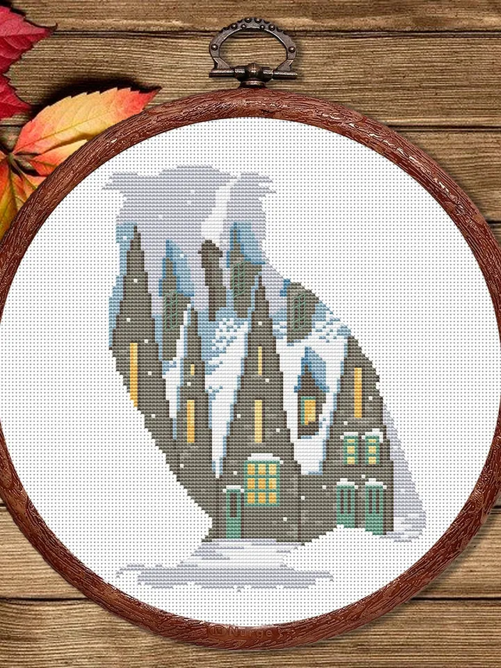 Magic Owl Cross Stitch Pattern, Movies Cross Stitch Pattern, Movie Pattern, Wizard Cross Stitch Pattern, TV Cross Stitch Patterns #mv009