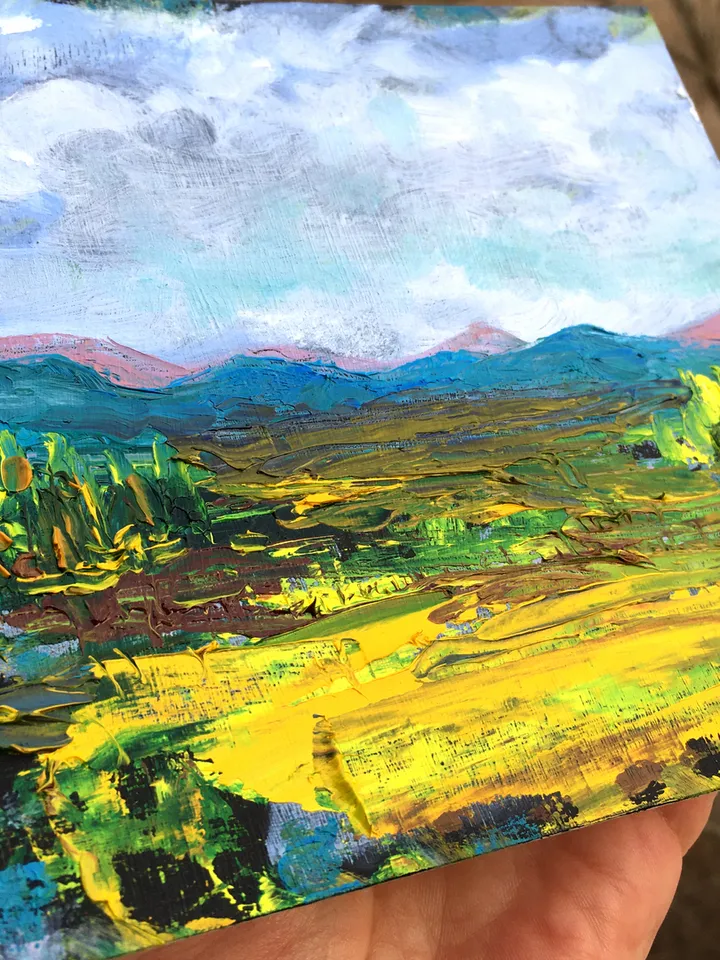 Alaska Mountains Original Art by SerjBond