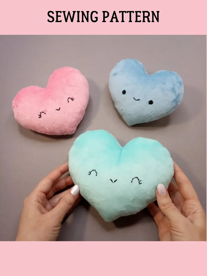 Plush Heart Sewing Pattern (2 sizes)