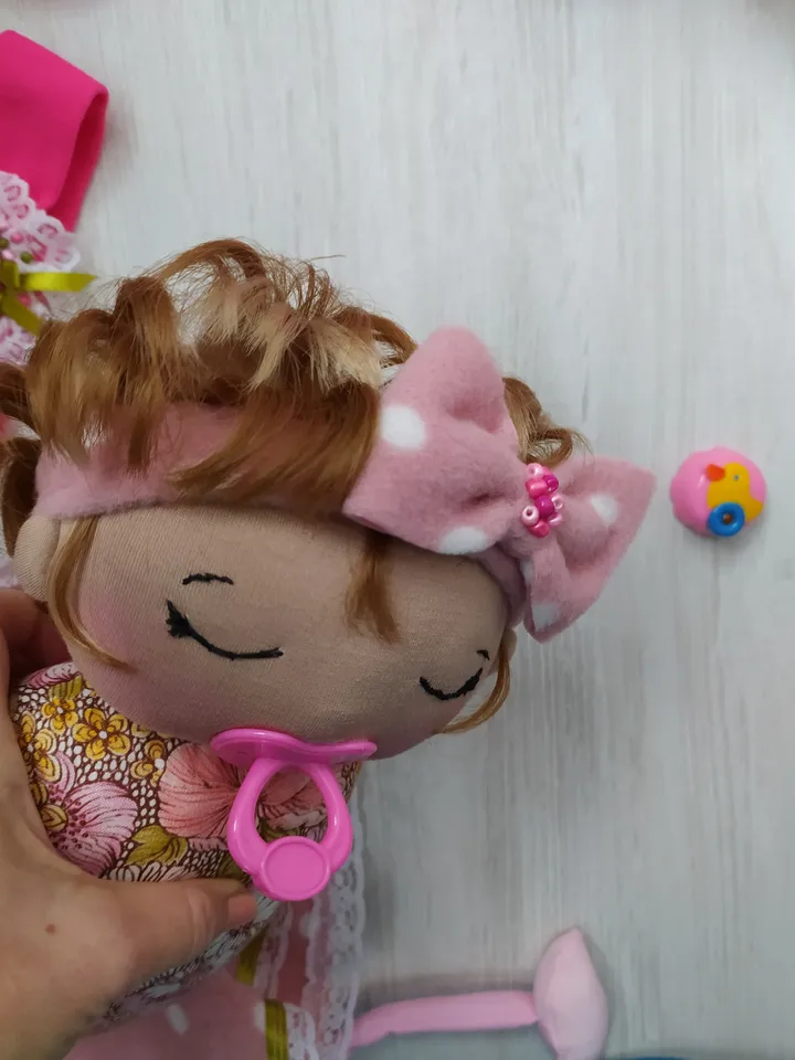 doll with pacifier,newborn baby,in a blanket,baby doll,role-playing doll,newborn girl,sleeping baby,child of god,rag doll gift