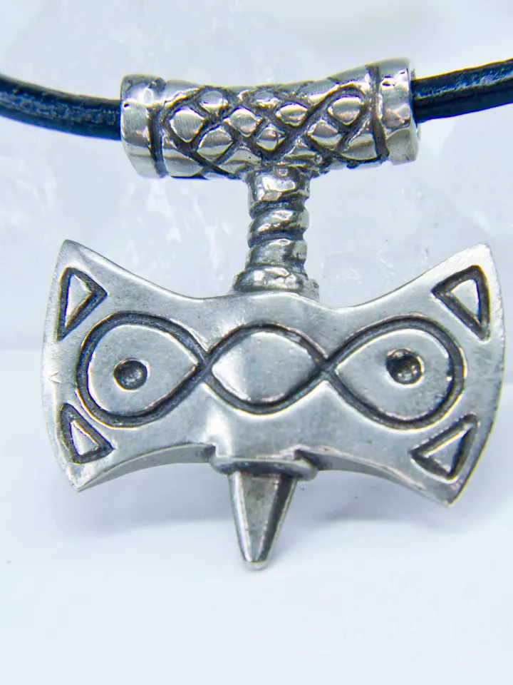 German Silver Handcrafted Amulet of Talos / Elder Scrolls Inspired Pendant / Skyrim pendant / TES Jewelry