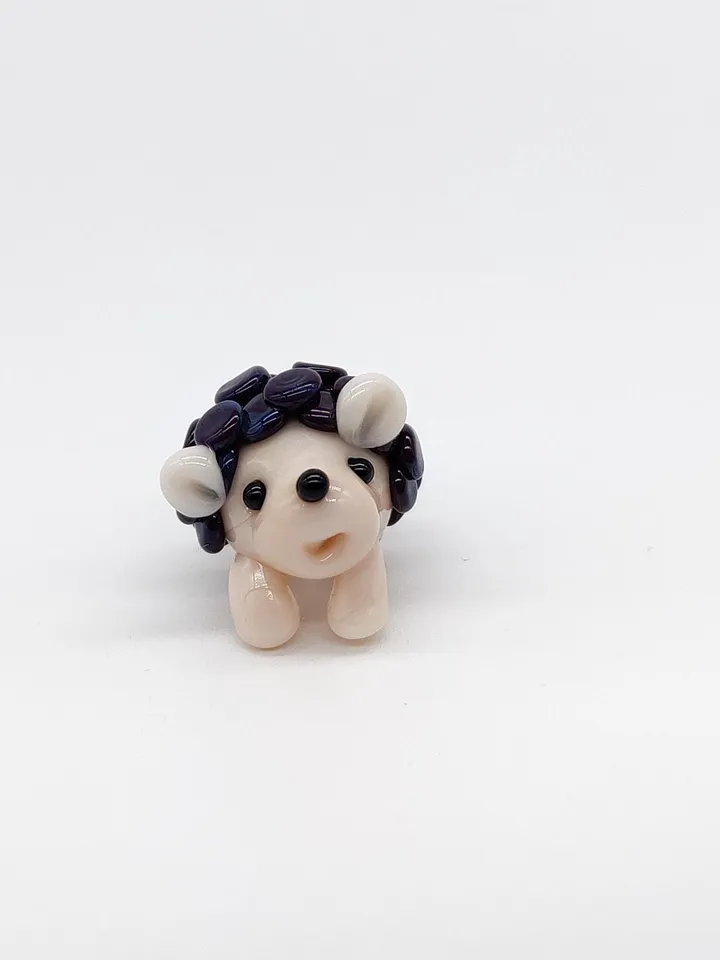 MINIATURE ANIMALS Hedgehog figurine Hedgehog miniature Baby Hedgehog Glass Hedgehog decor Hedgehog gift Tiny Hedgehog Fairy garden animal