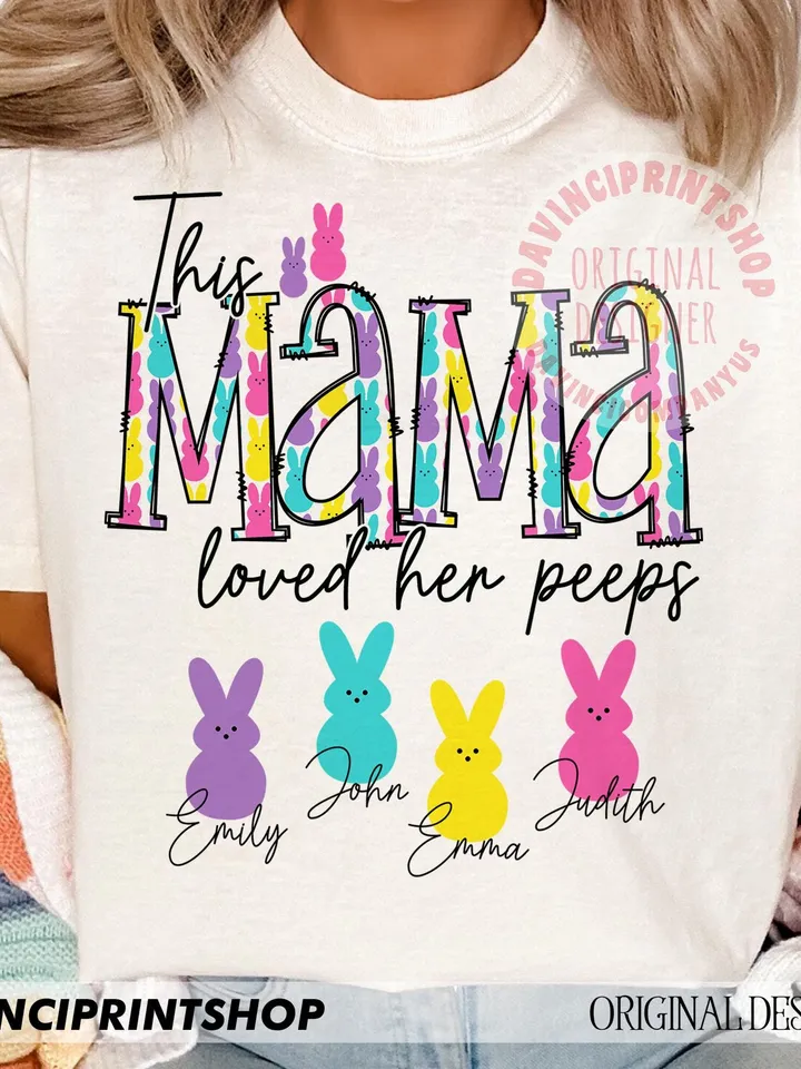 Easter Mama Png, Easter Bunny png, Easter Sleeve png, Easter png, Happy Easter png, Custom Bunny png, Easter Sublimation, Sleeve design, png